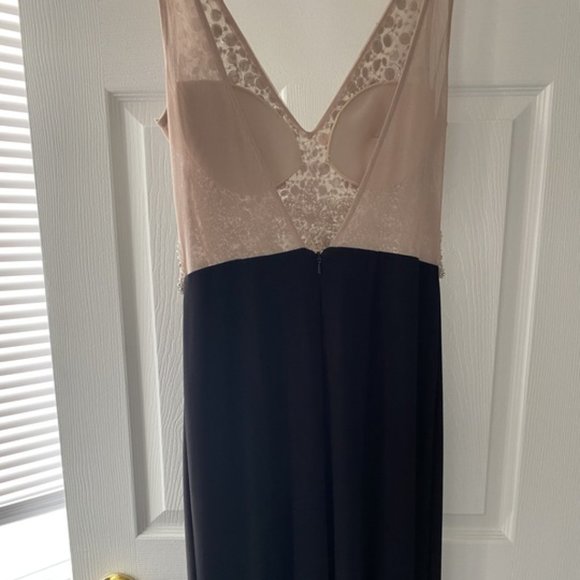 Laura 2-Piece Full length sequined dress Size 8, with matching cover up. - Picture 6 of 6